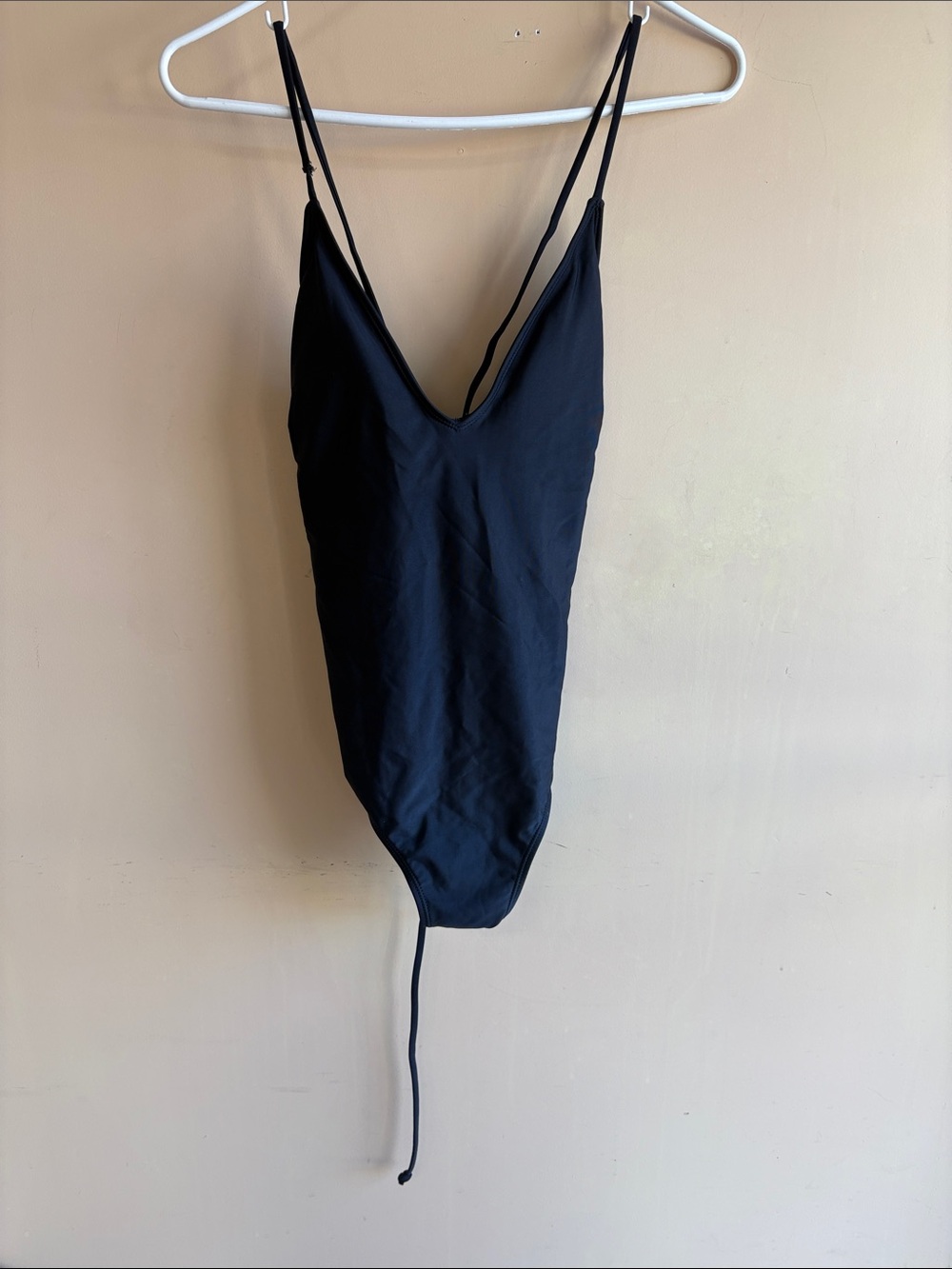 Revamped Black V-Neck Strappy Bodysuit